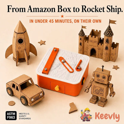 Keevly Creative Cutter — Safe Cardboard Cutting Tool for Kids