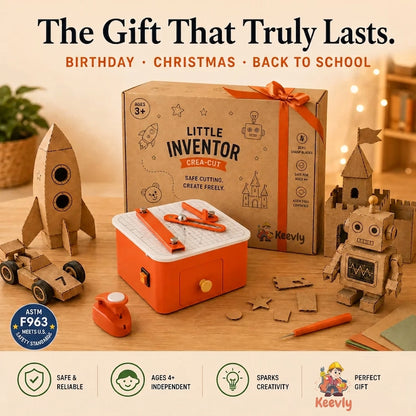 Keevly Creative Cutter — Safe Cardboard Cutting Tool for Kids