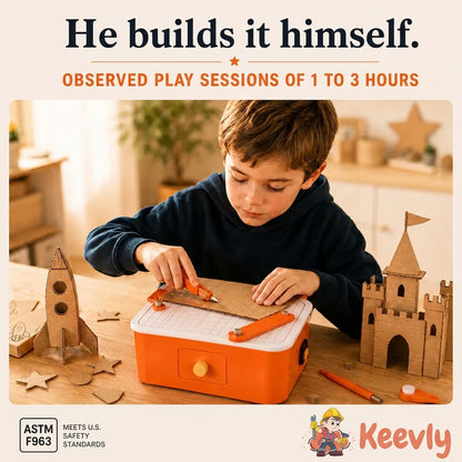 Keevly Creative Cutter — Safe Cardboard Cutting Tool for Kids